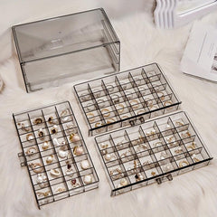 72 Grids Jewelry Storage Box Large Capacity Organizer