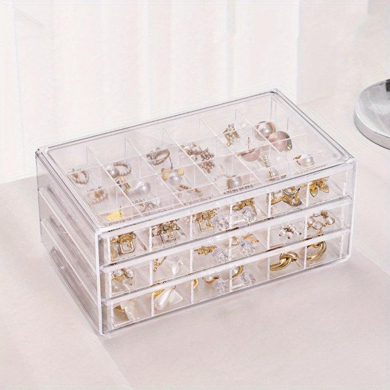 72 Grids Jewelry Storage Box Large Capacity Organizer