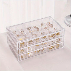 72 Grids Jewelry Storage Box Large Capacity Organizer
