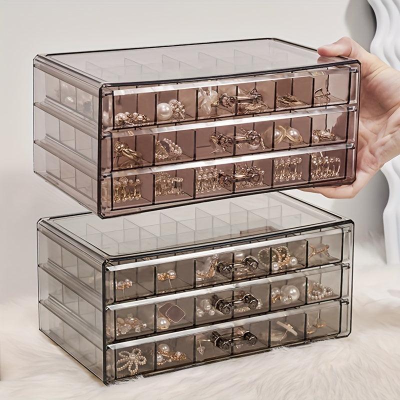 72 Grids Jewelry Storage Box Large Capacity Organizer