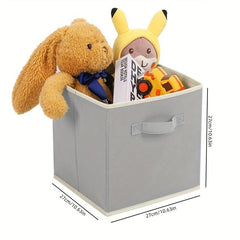 3pcs 27 Storage Cubes Foldable Storage Bins With Handles Fabric