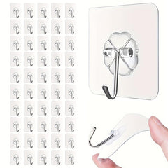 Adhesive Hooks Kitchen Wall Hooks Nail Sticky Hangers Stainless Hooks Heavy Duty
