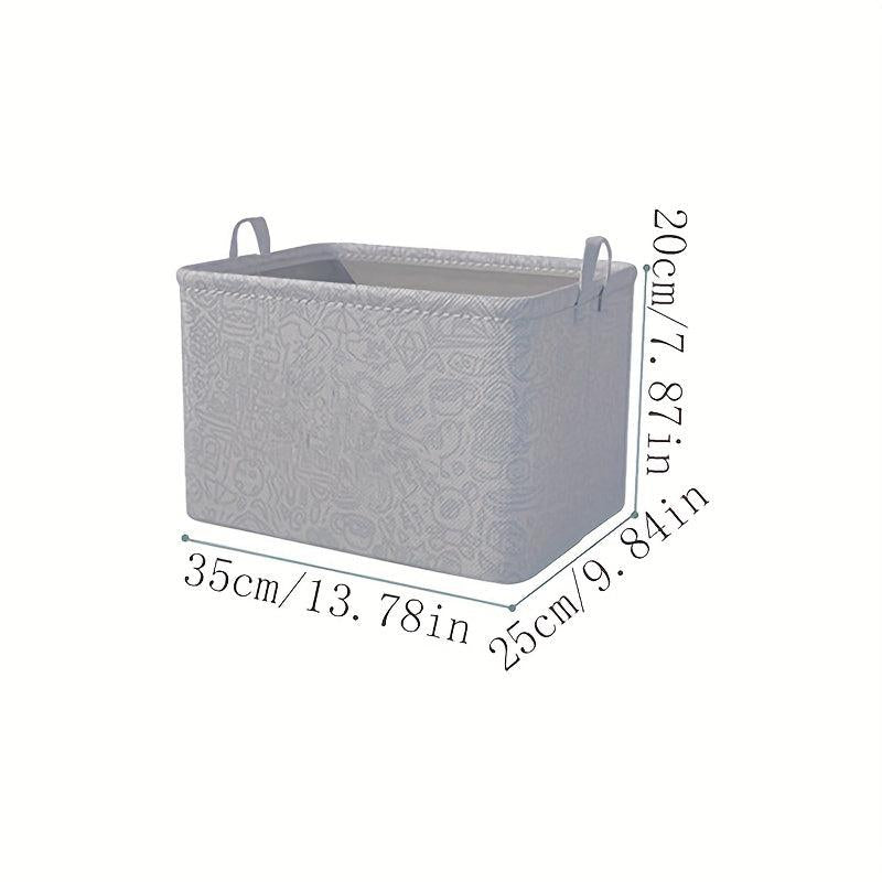 1pc Foldable Storage Box Clothes Toys Storage Basket Fabric Storage Box
