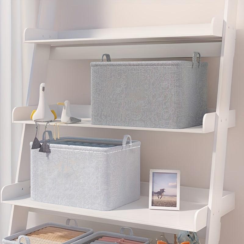 1pc Foldable Storage Box Clothes Toys Storage Basket Fabric Storage Box