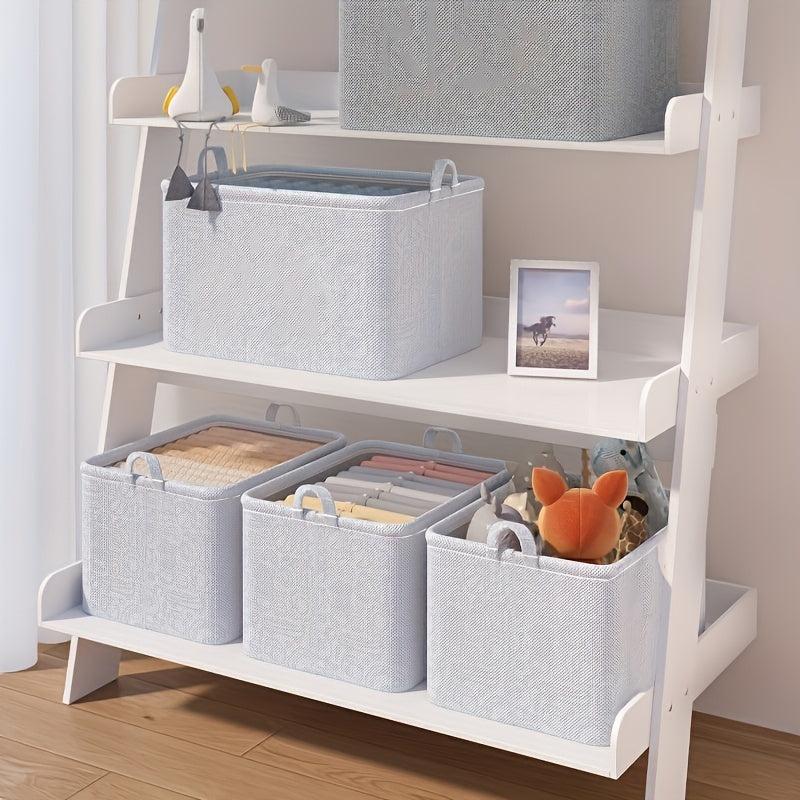 1pc Foldable Storage Box Clothes Toys Storage Basket Fabric Storage Box