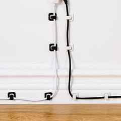 18pcs Adhesive Cable Organizer Clip - Keep Your Cables Neat & Tidy