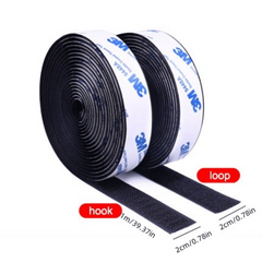 2 Vol. Strong Adhesive Hook Loop Tape Nylon Double Sided