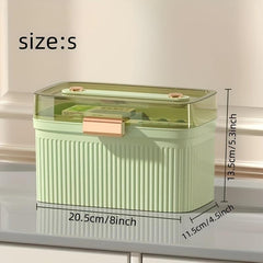First Aid Box Plastic Storage Portable Travel Medicine Container