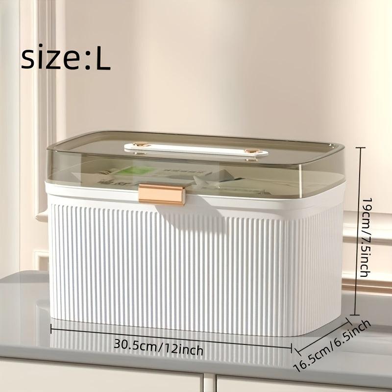 First Aid Box Plastic Storage Portable Travel Medicine Container