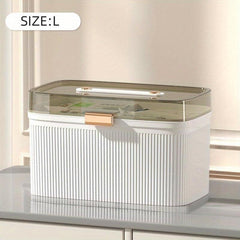 First Aid Box Plastic Storage Portable Travel Medicine Container