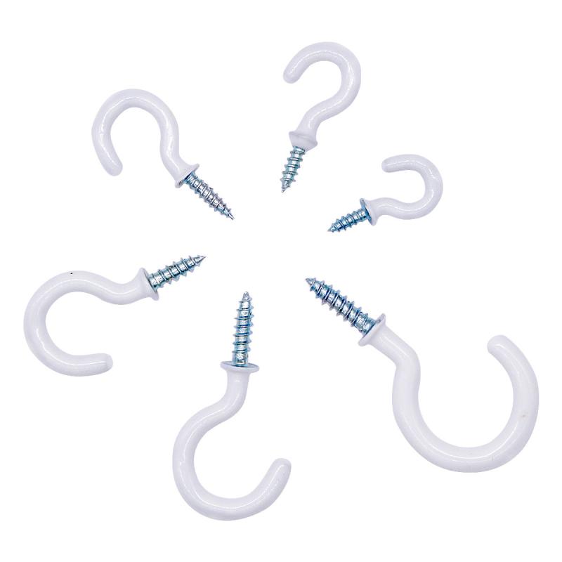 70pcs Heavy Duty Screw Hooks for Hanging Outdoor Lights Plants