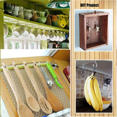 70pcs Heavy Duty Screw Hooks for Hanging Outdoor Lights Plants