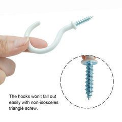 70pcs Heavy Duty Screw Hooks for Hanging Outdoor Lights Plants