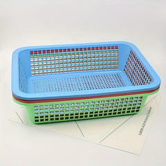 4pcs Plastic Fruit Storage Basket Fresh Food Storage Box