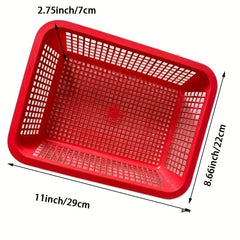 4pcs Plastic Fruit Storage Basket Fresh Food Storage Box