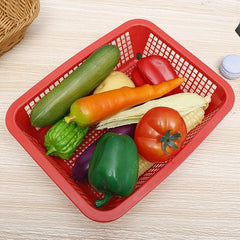 4pcs Plastic Fruit Storage Basket Fresh Food Storage Box