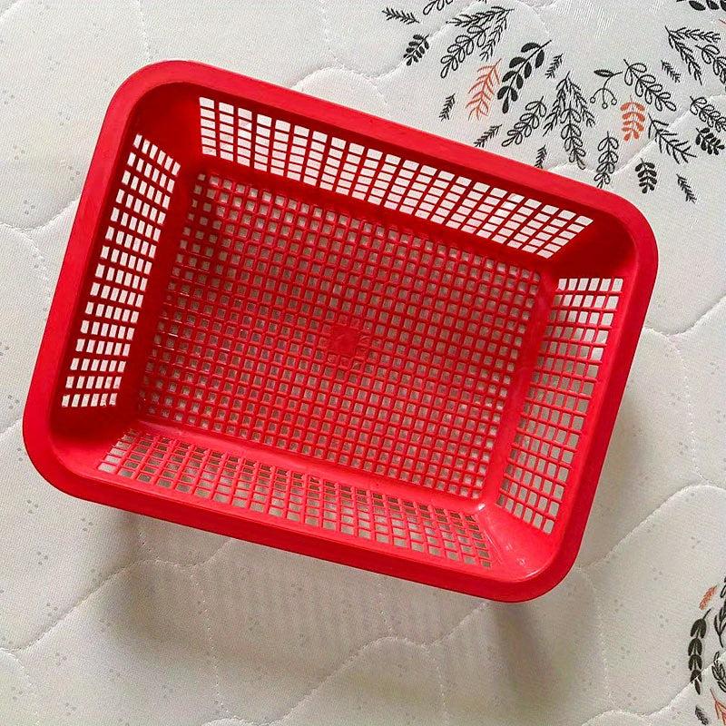4pcs Plastic Fruit Storage Basket Fresh Food Storage Box