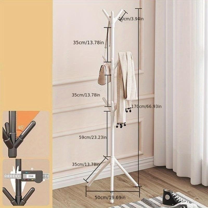 Iron Art Coat Stand Floor to Ceiling Coat Rack