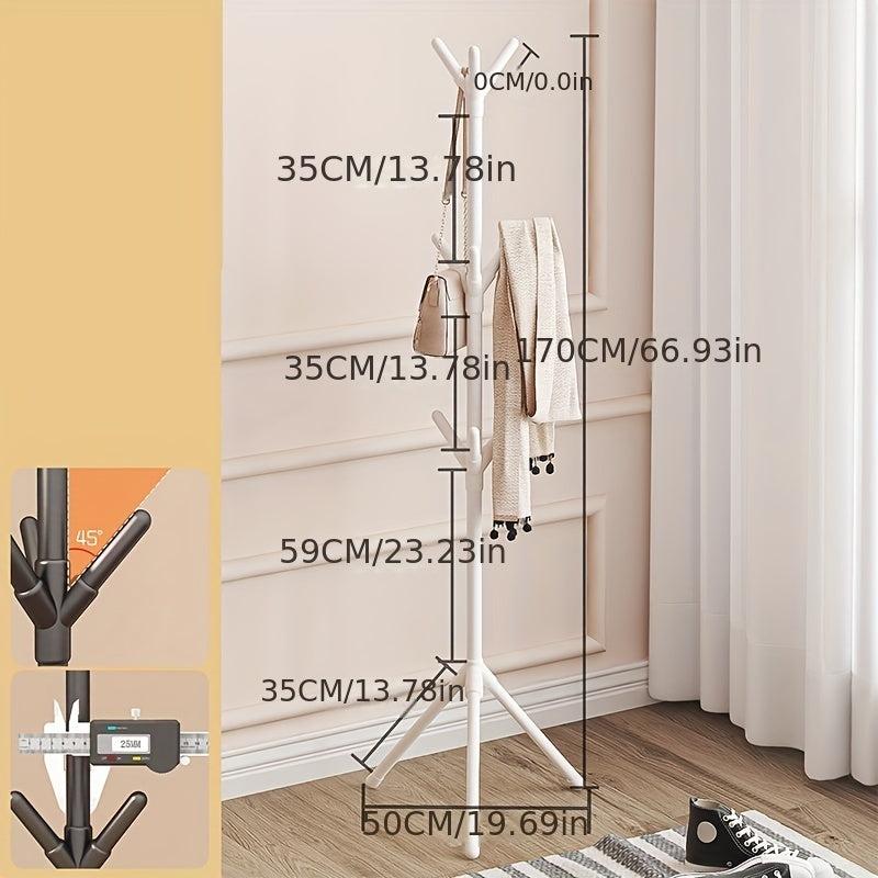 Iron Art Coat Stand Floor to Ceiling Coat Rack
