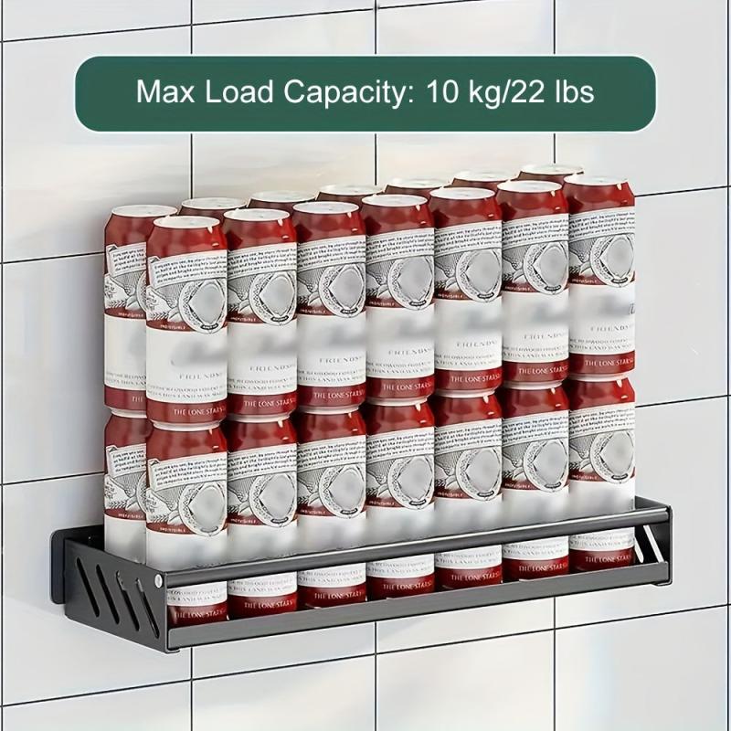 Wall Mounted Seasoning and Bathroom Storage Rack