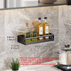 Wall Mounted Seasoning and Bathroom Storage Rack