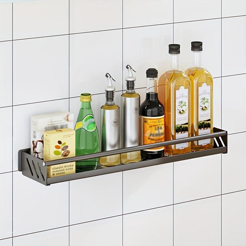 Wall Mounted Seasoning and Bathroom Storage Rack