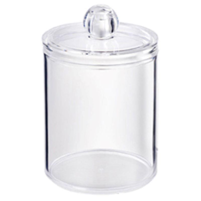 Clear Plastic Swab Holders With Lid - Dust-proof Storage Jars