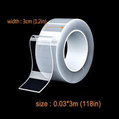 Double Sided Tape Waterproof Reusable Gel Handle