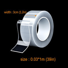 Double Sided Tape Waterproof Reusable Gel Handle
