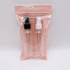 2pcs 100ML Small Spray Bottle Set Travel Portable Sub Packing Essential
