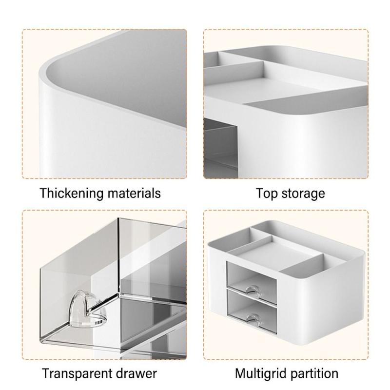 Large Capacity Desktop Storage Drawers for Cosmetics Jewelry Office Supplies