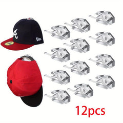 Wall Mounted Hat Hook Baseball Hat Hanging Storage Rack Adhesive Hat Hook Rack