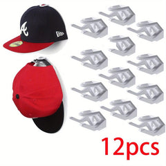 Wall Mounted Hat Hook Baseball Hat Hanging Storage Rack Adhesive Hat Hook Rack