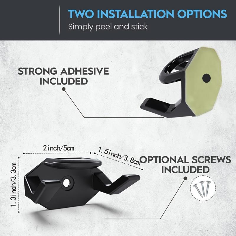 Wall Mounted Hat Hook Baseball Hat Hanging Storage Rack Adhesive Hat Hook Rack