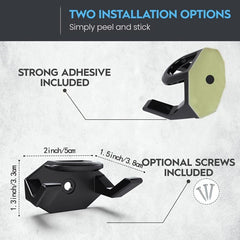 Wall Mounted Hat Hook Baseball Hat Hanging Storage Rack Adhesive Hat Hook Rack