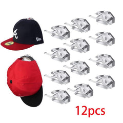 Wall Mounted Hat Hook Baseball Hat Hanging Storage Rack Adhesive Hat Hook Rack