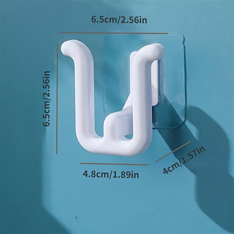 Bathroom Slipper Rack Wall Mounted Double Head Hook Bathroom Accessories