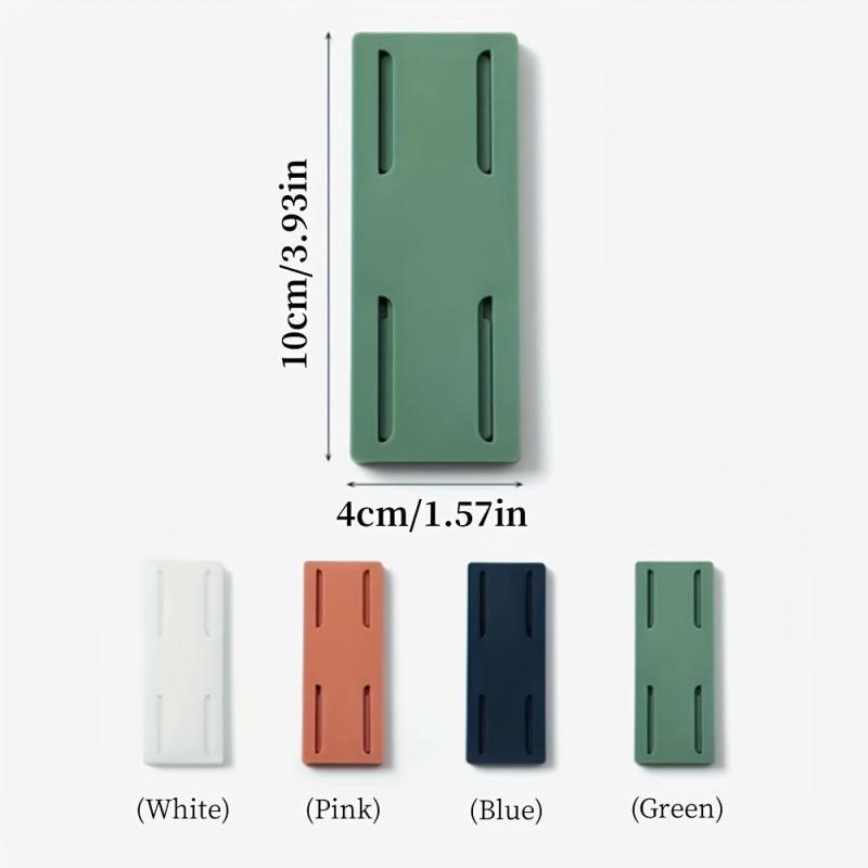 Wall Mounted Plug Fixer Power Strip Holder with Socket Router Protection Cover
