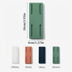 Wall Mounted Plug Fixer Power Strip Holder with Socket Router Protection Cover