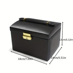 Portable Jewelry Box Large Capacity Organizer Drawer Storage Box