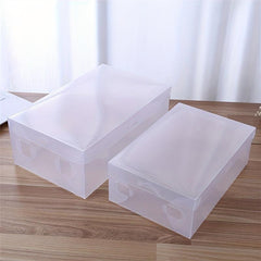 10pc Transparent Shoe Storage Box Dustproof Stackable Container