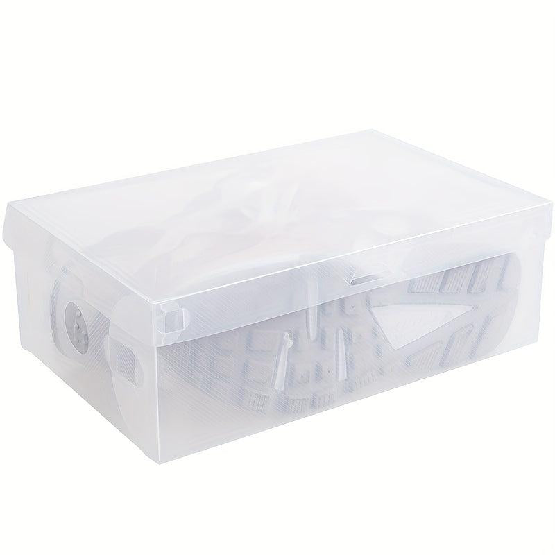 10pc Transparent Shoe Storage Box Dustproof Stackable Container