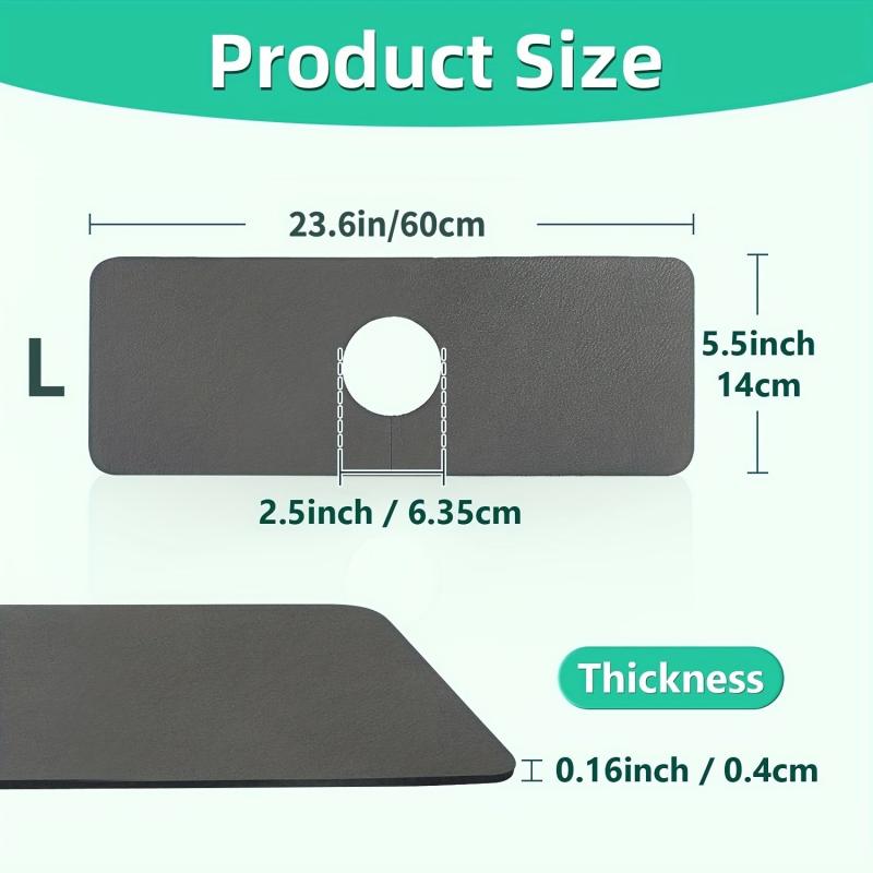 Fast Drying Faucet Mat Sink Splash Guard 60 96 cm