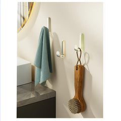 6pcs Translucent Sticky Wall Hook Self Adhesive J Shaped Coat Hook