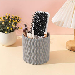 Rotating Makeup Brush Storage Box Desktop Pen Holder Organizer