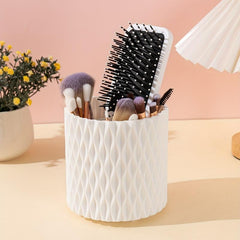 Rotating Makeup Brush Storage Box Desktop Pen Holder Organizer