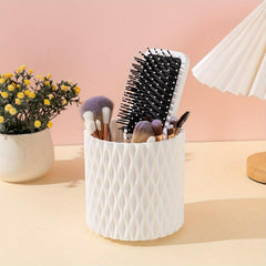 Rotating Makeup Brush Storage Box Desktop Pen Holder Organizer