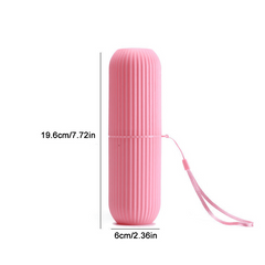 Portable Toothbrush Travel Case Holder for Business Trips and Camping