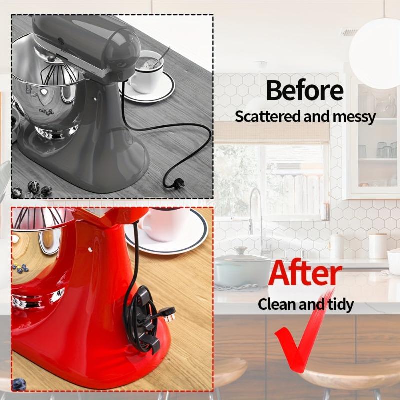 6Pcs Adhesive Cord Winder Holder for Home Appliances