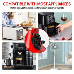 6Pcs Adhesive Cord Winder Holder for Home Appliances